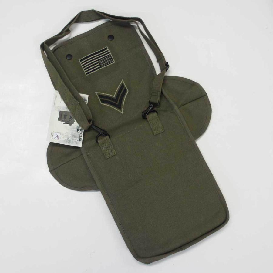 米軍GI ミリタリーショルダーバッグ コットン 9L サイズ  ロスコ 軍用地図収納カバン、タブレットも入ります | ROTHCO | 04