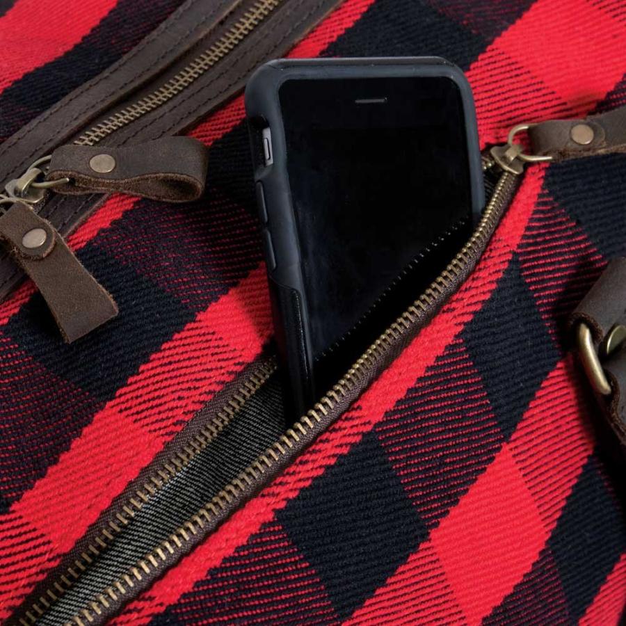 お泊り専用　タータンチェック USAボストンバッグ  60リットル容量 ミリタリー バック ヴィンテージ加工　ロスコ | ROTHCO | 07