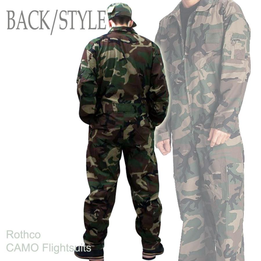 Rothco つなぎ フライトスーツ [ ウッドランドカモ / Sサイズ ][ro7003s] ROTHCO（ロスコ） 送料無料 ミリタリーつなぎ服 迷彩 ウッドランド