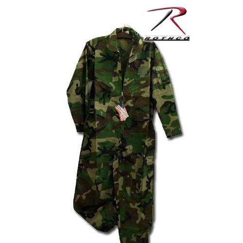 ROTHCO（ロスコ） 送料無料 ミリタリーつなぎ服 迷彩 ウッドランド