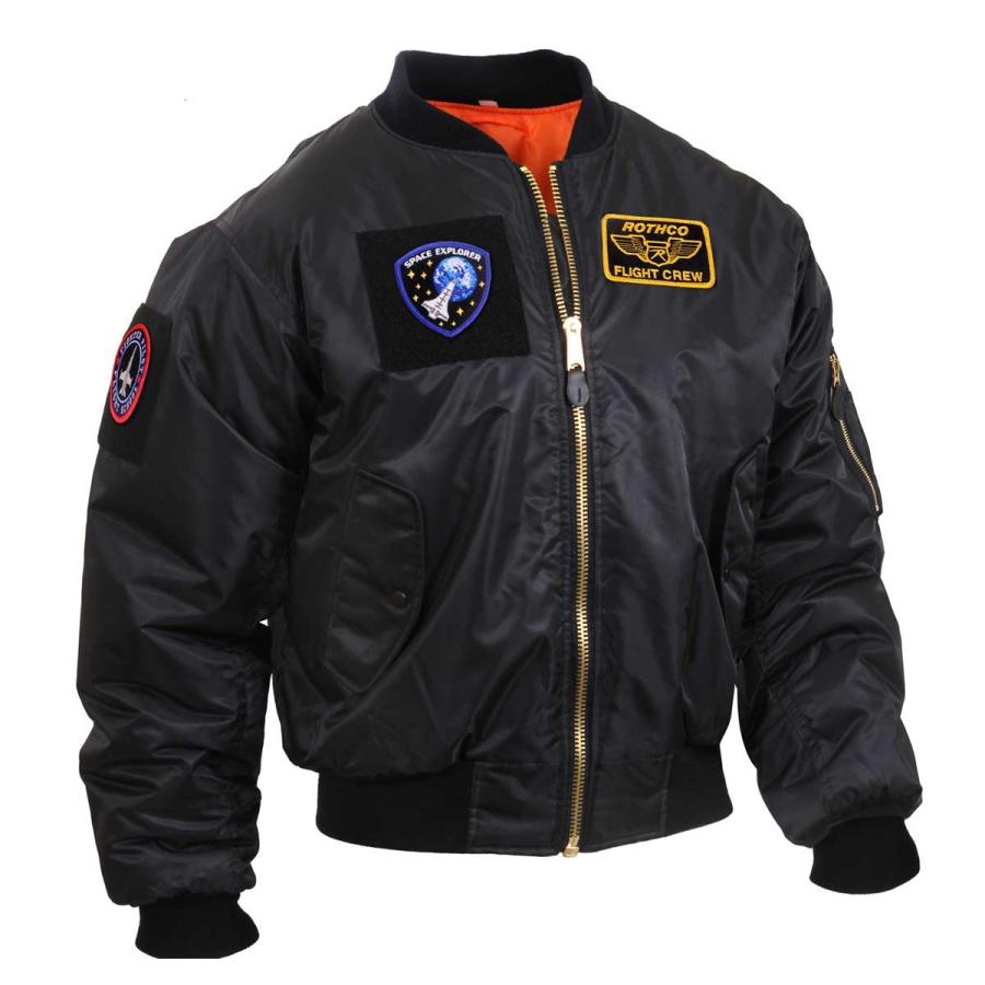送料無料 トップガン ミリタリー ma1 フライトジャケット ロスコ ブラック ROTHCO ULTRA FORCE MA-1 FLIGHT JACKET|efc|04