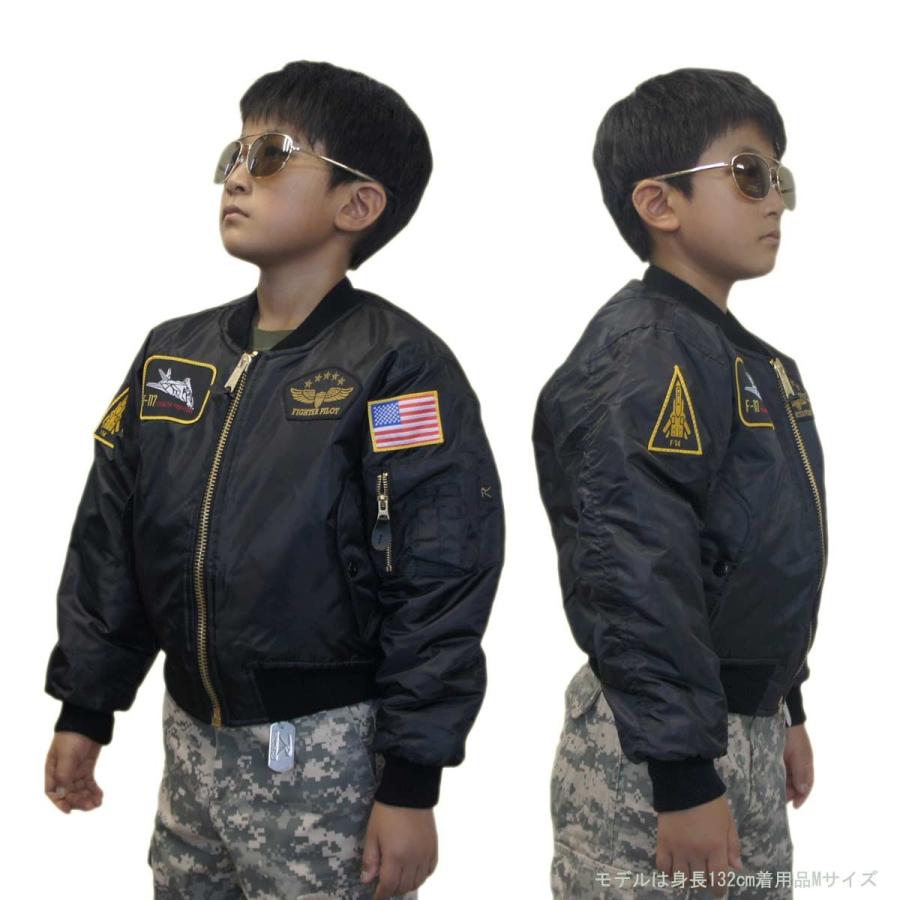 送料無料 トップガン キッズ MA-1  パッチ付 フライトジャケット子供服 MA-1 FLIGHT JACKETS | ROTHCO | 03