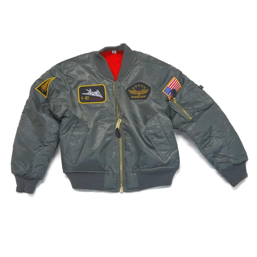 送料無料 トップガン キッズ MA-1  パッチ付 フライトジャケット子供服 MA-1 FLIGHT JACKETS | ROTHCO | 05