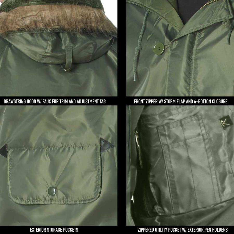 ROTHCO（ロスコ） 送料遼無料 N3Bフライトジャケット 完全防寒ファー付