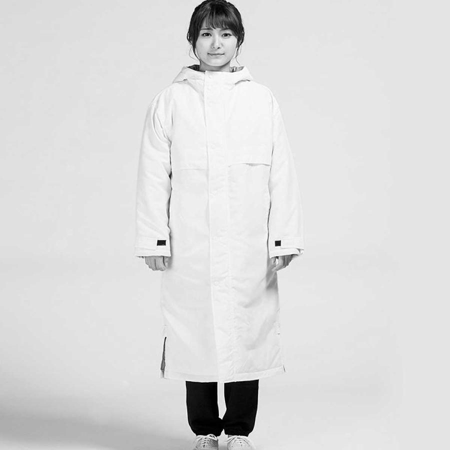 イエロー ロング丈 極め防寒 スタジアム ベンチコート フットボール