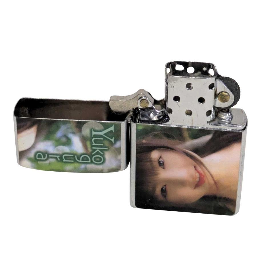 メール便送料無料 未使用品 オイルライター  りんごももか姫 プリント 小倉 優子 ジッポ 型 オイル燃焼ライター | ZIPPO | 01