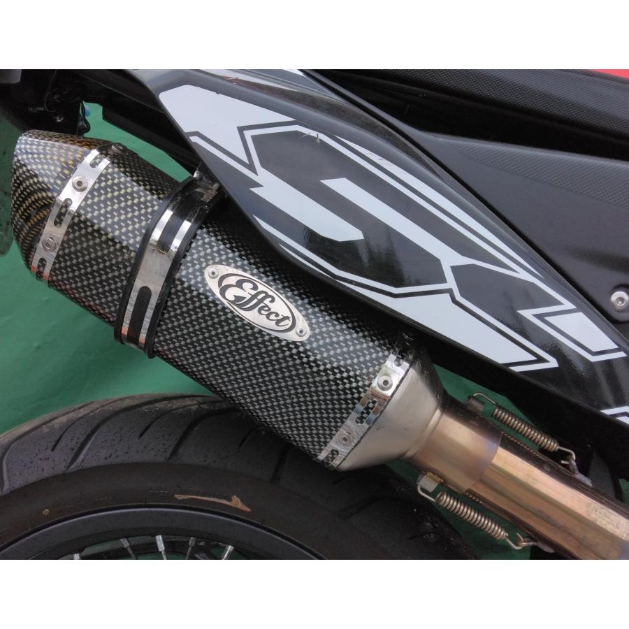 アプリリアSX-RX 125 カーボン調/チタン調 スリップオンマフラーバイク