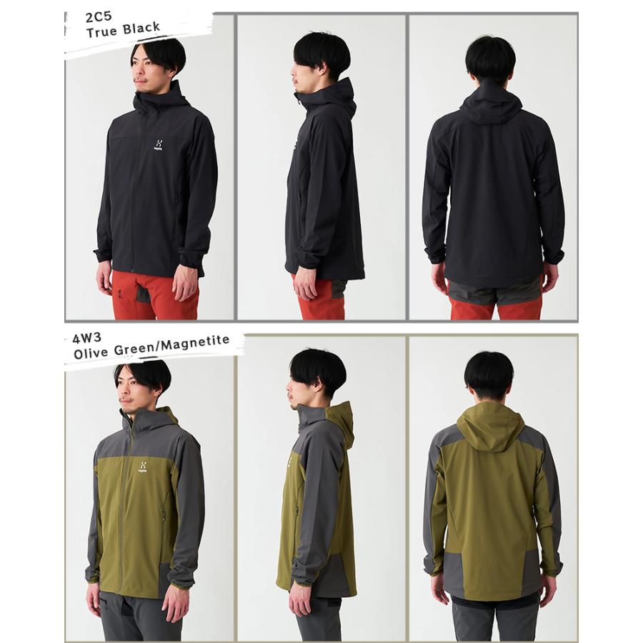 Haglofs(ホグロフス) 606502 Moran Softshell Hood Men モランソフトシェルフード アウトドアウェア アウター メンズ 登山 トレッキング 野外フェス｜effective-sports｜08