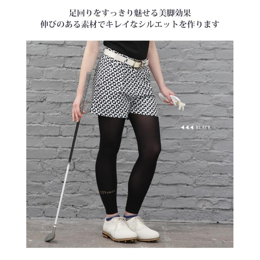 吸水速乾ｕｖ10分丈レギンス レディース ゴルフウェア 小物 アクセサリー レギンス インナー 吸水速乾 紫外線カット Uv 10分丈 1602 9012 Efficace 通販 Yahoo ショッピング