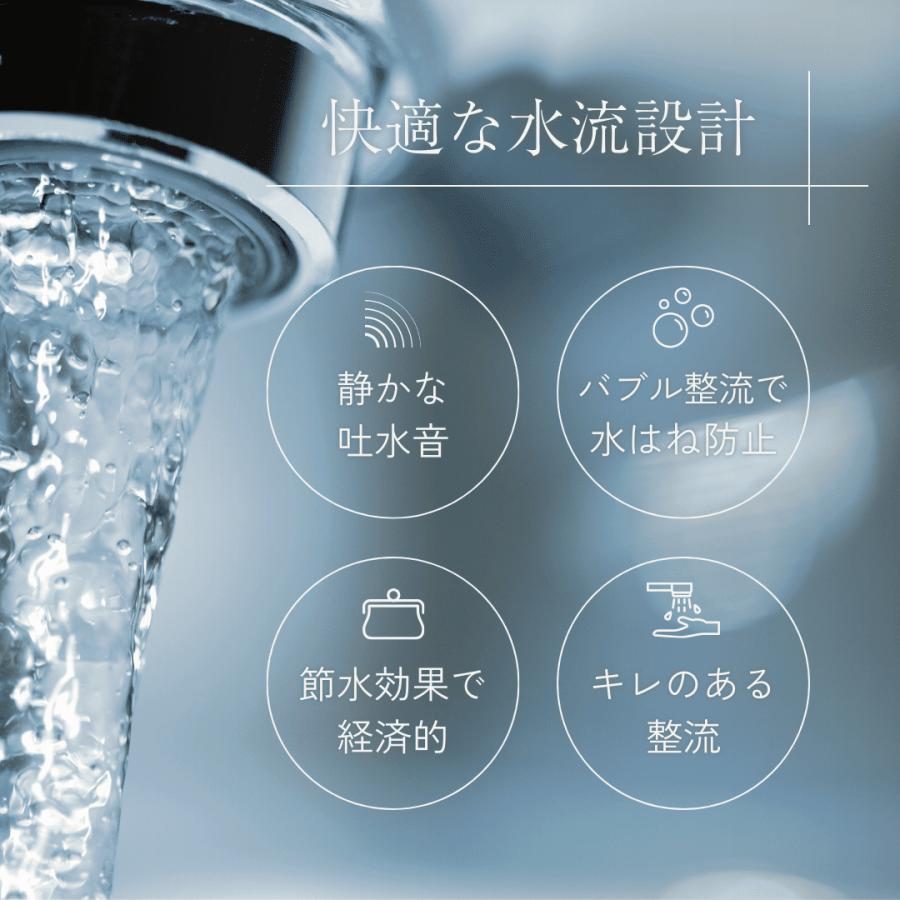 Longsafe 洗面蛇口 混合水栓 2穴 シングルレバー 360° 回転 洗面台