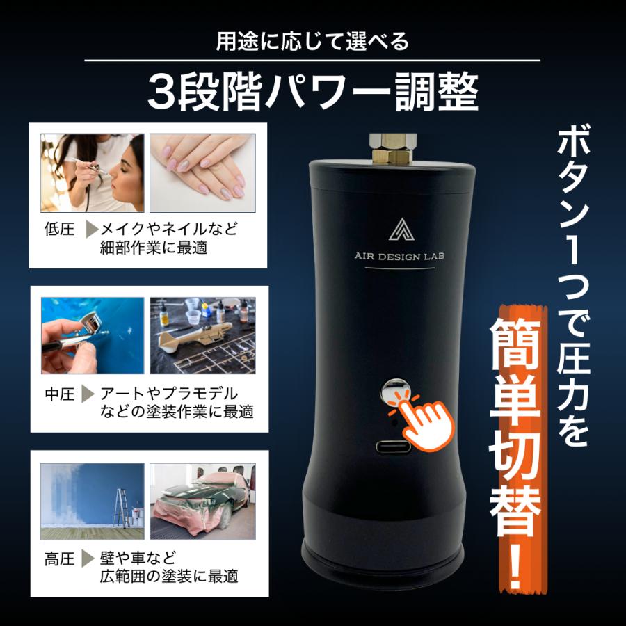 Longsafe クラフトマスター エアブラシ 充電式 28PSI Longsafe クラフトマスター エアブラシ 充電式 28PSI