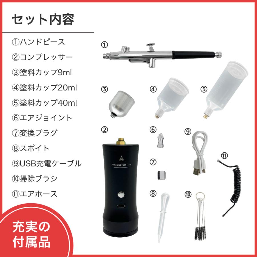 Longsafe クラフトマスター エアブラシ 充電式 28PSI Longsafe クラフトマスター エアブラシ 充電式 28PSI