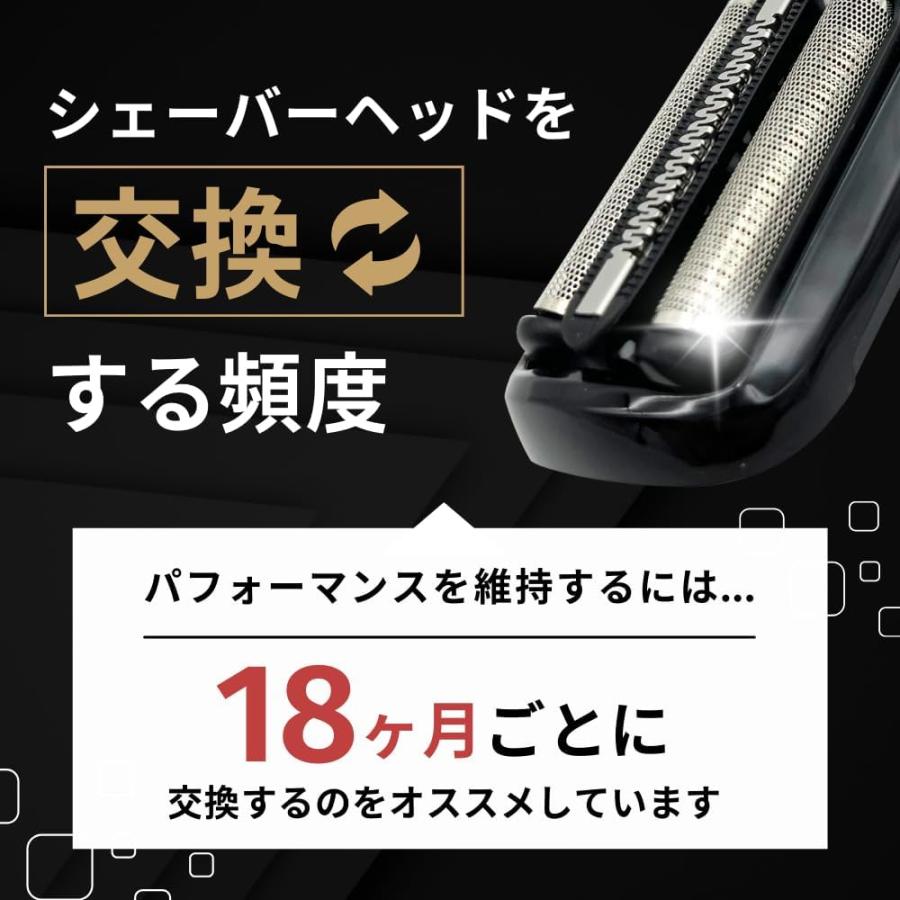 Longsafe ブラウン 互換品 シリーズ6 シリーズ5用 互換 替刃 電気