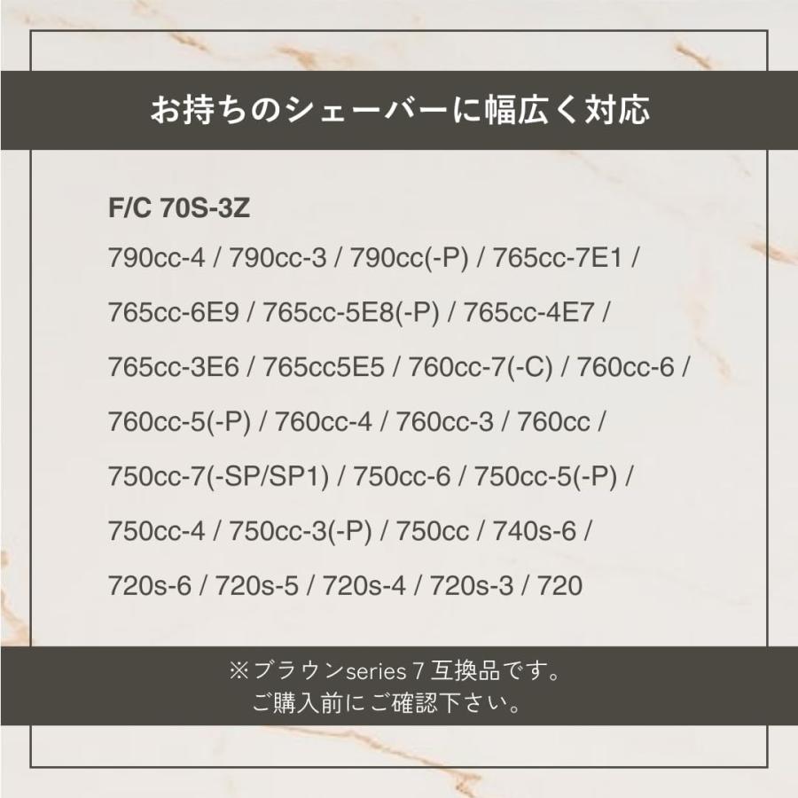 Longsafe ブラウン 互換品 シリーズ7用 互換 替刃 電気 シェーバー s7 シェイバーご確認用画像