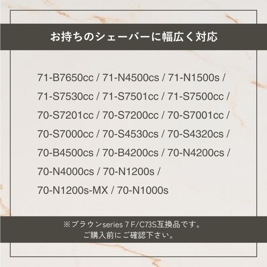 Longsafe ブラウン 互換品 シリーズ7用 互換 替刃 電気 シェーバー F