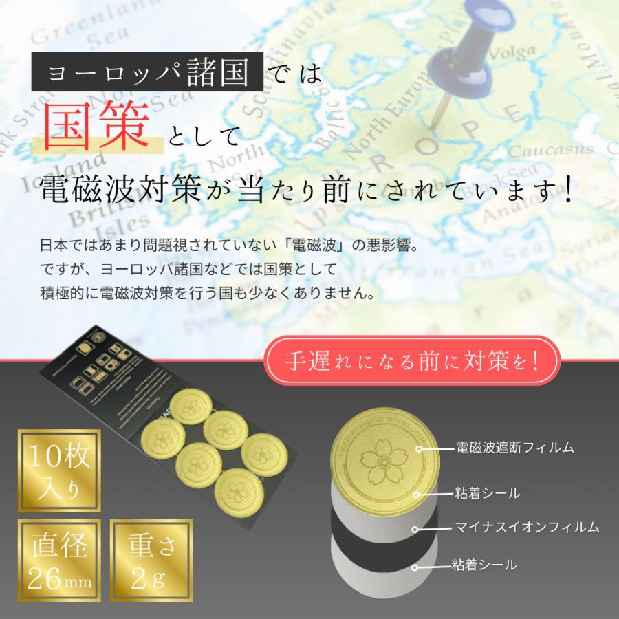 Longsafe 電磁波防止シール 10枚セット スマホ 電磁波 99.99％ 遮断