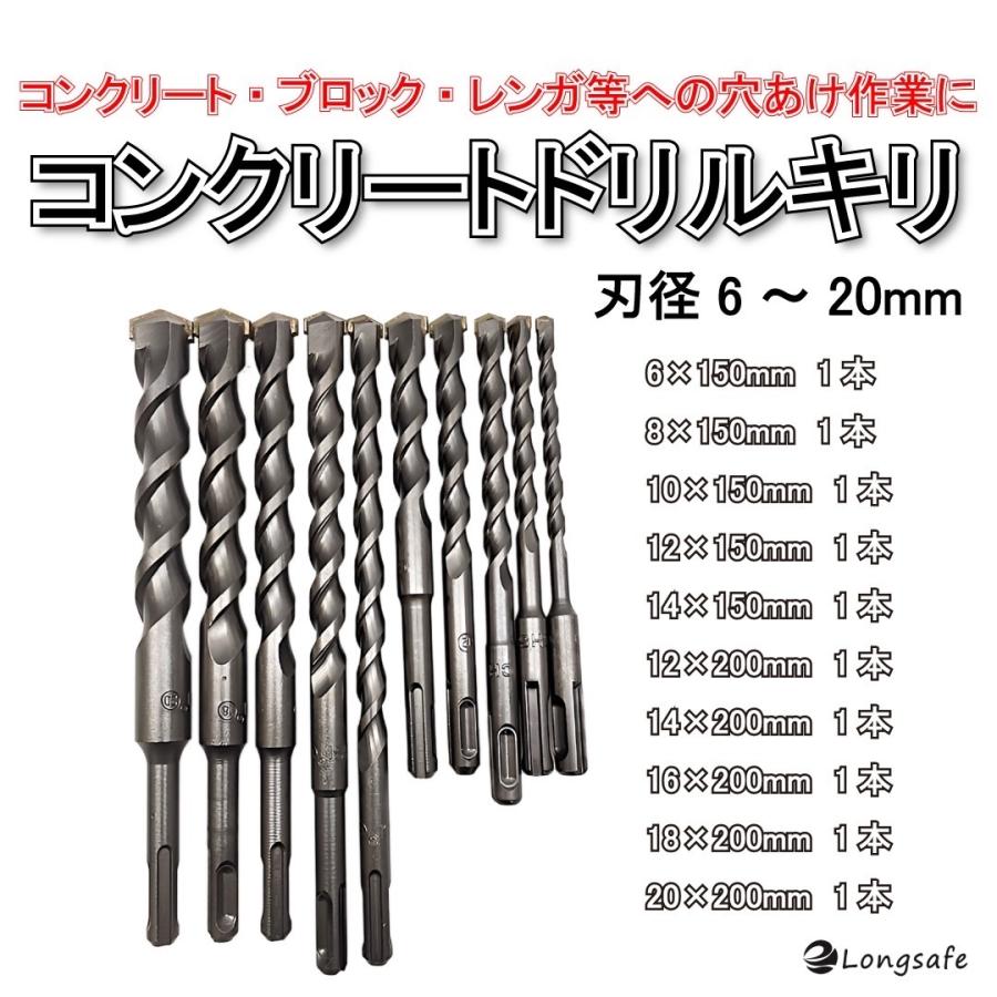Longsafe マキタ makita 互換 コンクリート ドリル ビット Longsafe マキタ makita 互換 コンクリート ドリル ビット