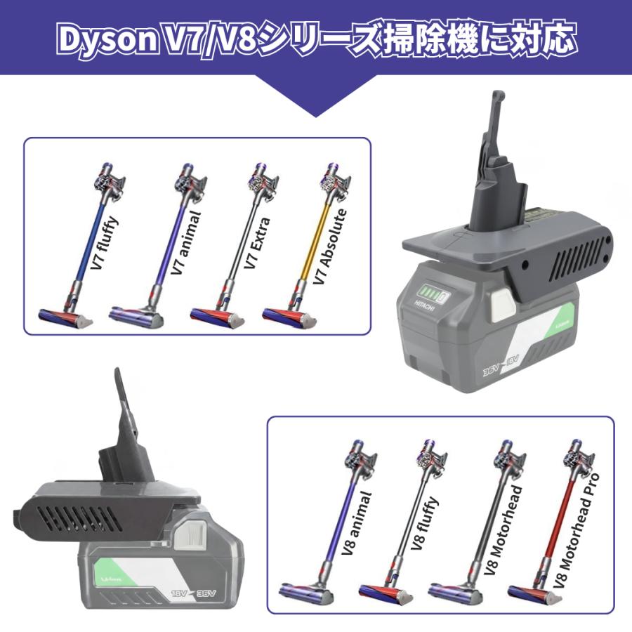 Longsafe ダイソン 互換 Dyson V7 V8 ハイコーキ HIKOKI 変換