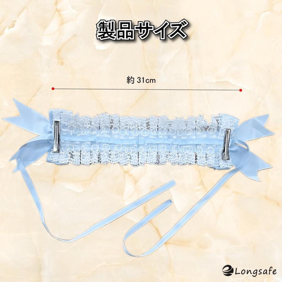 ロリータ カチューシャ フリル レース レディース ゴスロリ リボン コスプレ ハロウィン 髪飾り ヘアアクセサリー 萌え キュート メイド