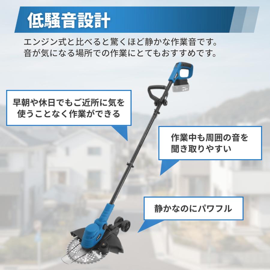 Longsafe マキタ 互換品 草刈機 充電式 18V ブラシレス 角度調整