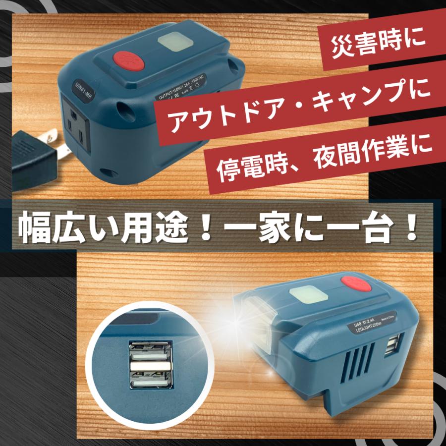 Longsafe マキタ 互換 充電式 インバーター 防災 ポータブル Longsafe マキタ 互換 充電式 インバーター 防災 ポータブル