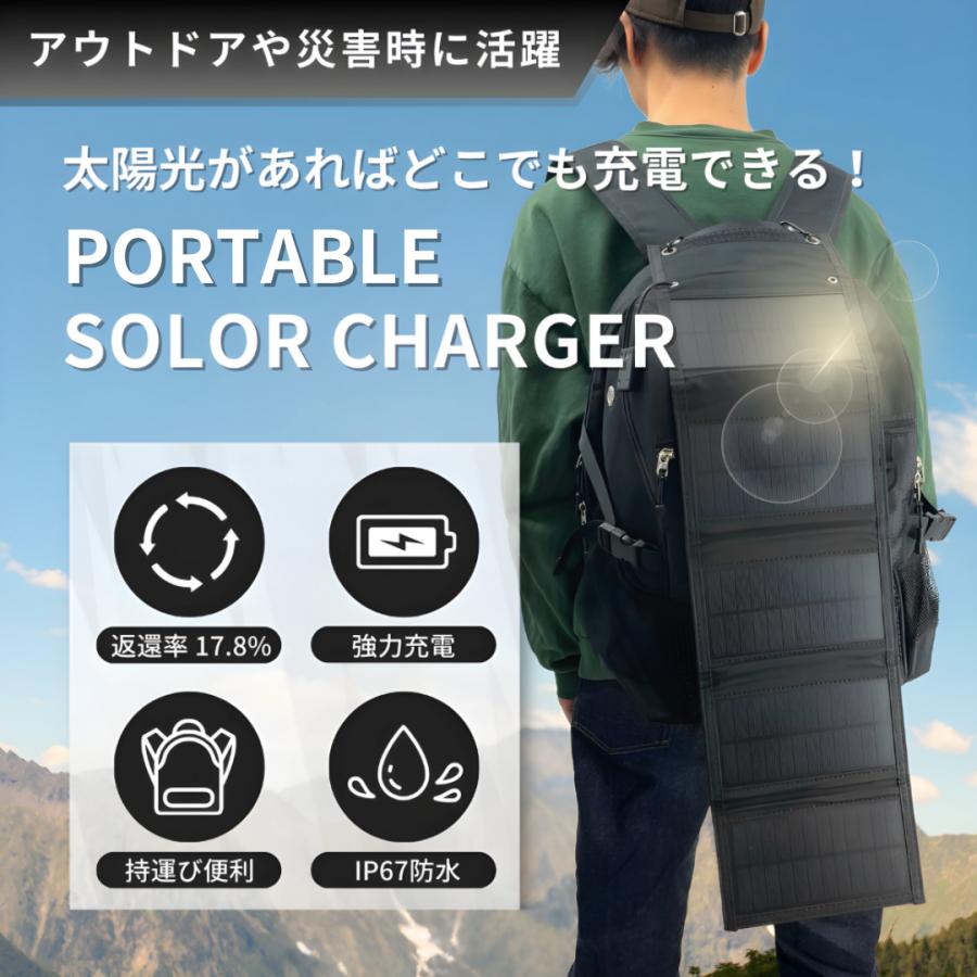 Longsafe ソーラーパネル ソーラーチャージャー ソーラー充電器 車