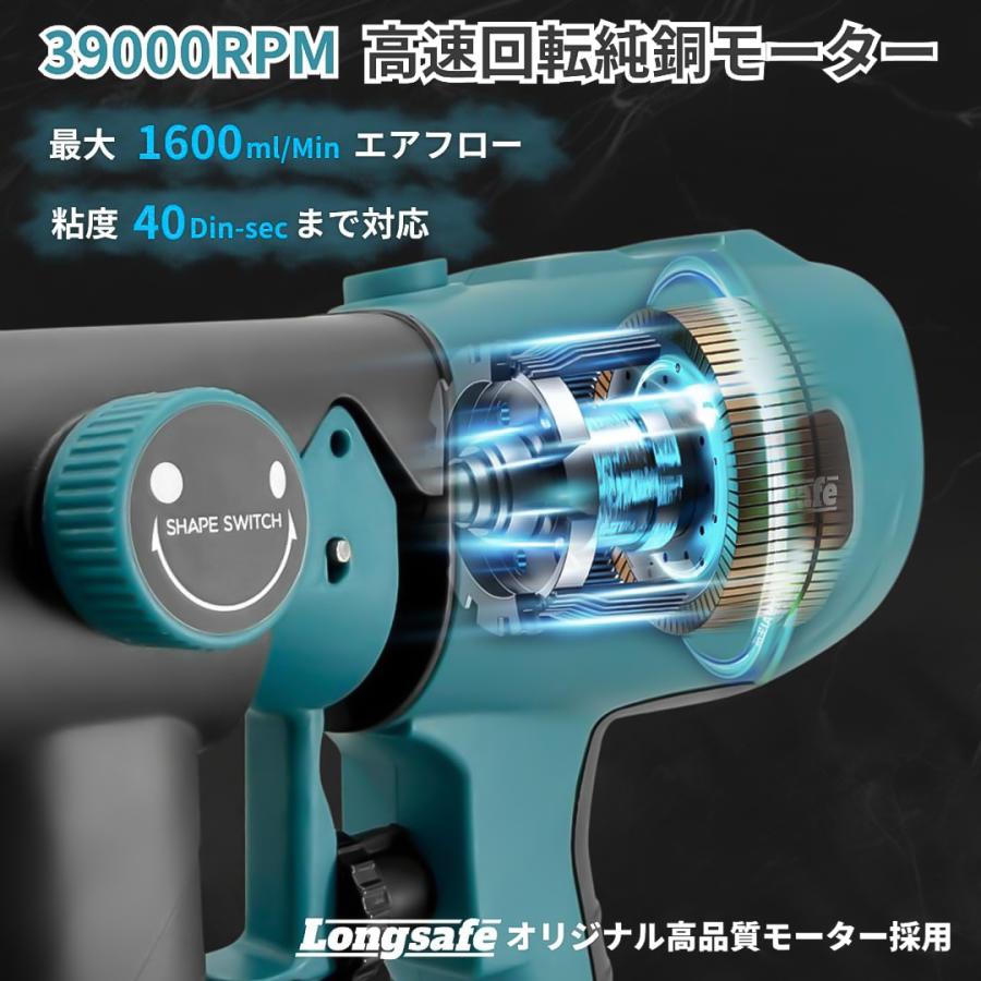 Longsafe マキタ 互換 スプレーガン 電動 充電式 塗装 コードレス 塗装