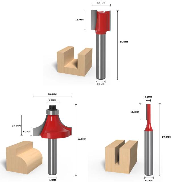 Longsafe マキタ 互換品 makita トリマー ルーター ビット 汎用セット
