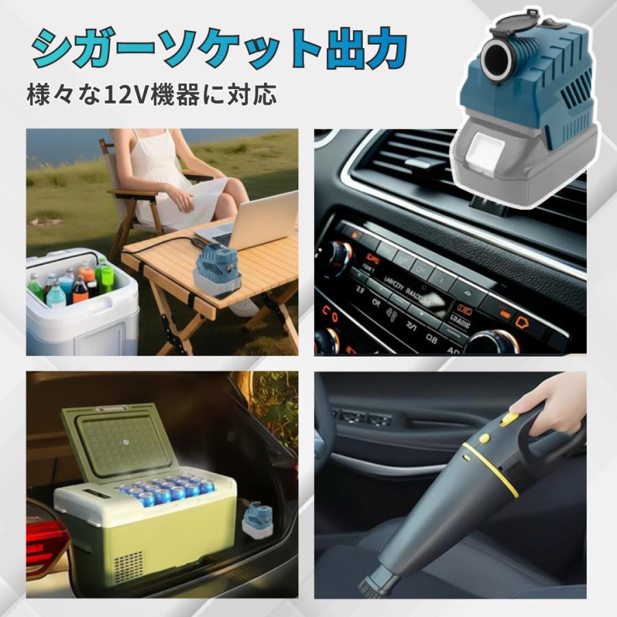 マキタ 互換 降圧コンバーター 18V→12V バッテリーアダプター 3in1 130W USB-A QC3.0/Type-C PD3.0 27W急速充電 スイッチ付 日本企業 Longsafe (VCA02) | Longsafe | 05