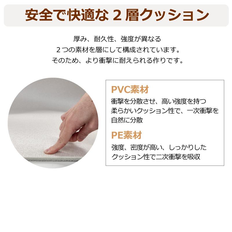 ペットマット 犬 ロールマット 滑り止め フリーカット 防水 抗菌 ケガ防止 防音 厚手 傷防止 膝蓋骨脱臼予防 関節保護 / PUPPING 110×300 |  | 08