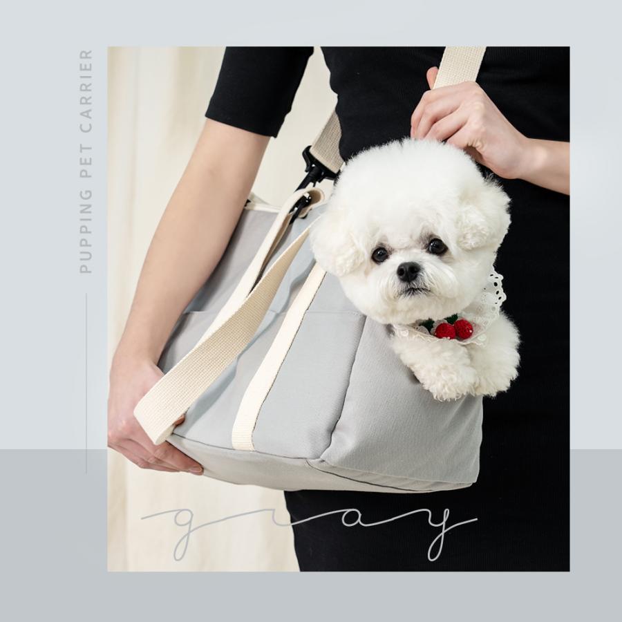 犬 キャリーバッグ おしゃれ 斜めがけ ペットキャリー 小型犬 猫 自立する 防災 パステル 軽量 中型犬 2way トート ケース 7kg PUPPING |  | 12
