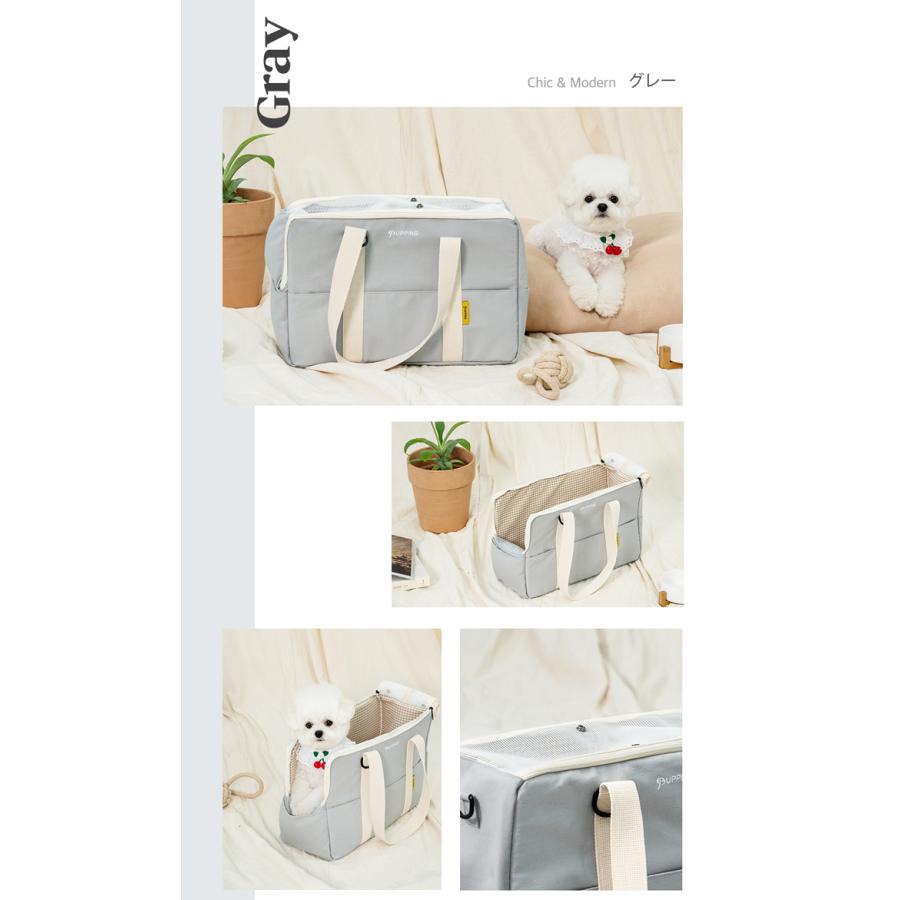 犬 キャリーバッグ おしゃれ 斜めがけ ペットキャリー 小型犬 猫 自立する 防災 パステル 軽量 中型犬 2way トート ケース 7kg PUPPING |  | 11