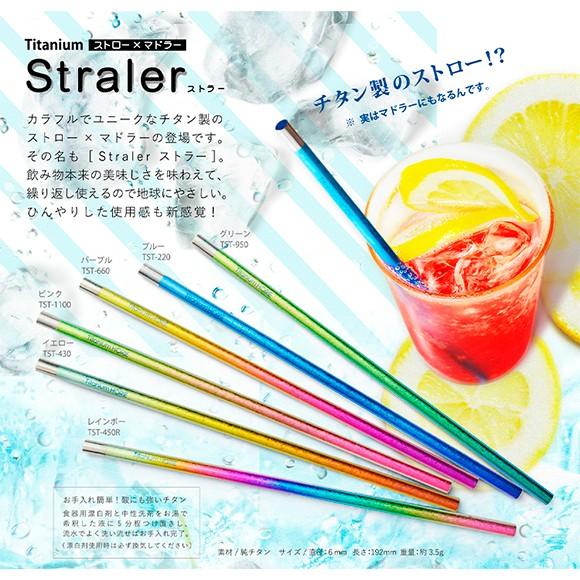 【新品未使用】純チタン製スポーツボトル + チタンストロー HORIE（ホリエ） チタン製ストロー ストラー 1本 全6色 H : おしゃれ