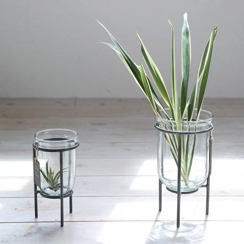 志成販売 IRON プランタースタンド 422650 Lサイズ W志成販売 GLASS