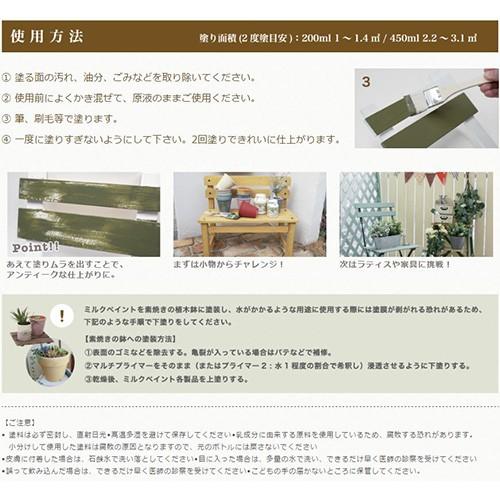 水性 ミルクペイント for ガーデン 200ml モルタルグレー ターナー色彩