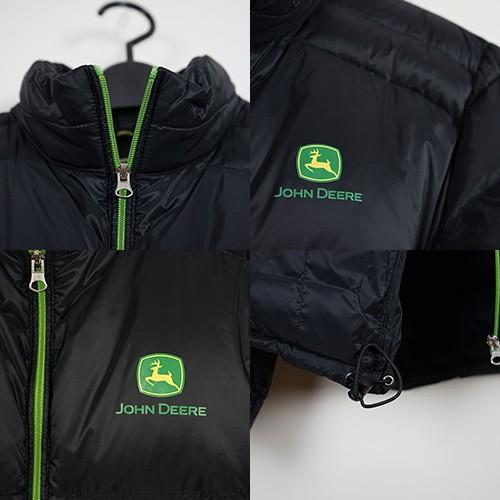 John Deere ジョンディア ダウンジャケット LP-0010-BK 冬 暖かい 農業 