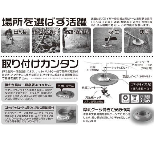 お得な5個入 ジズライザー エアードライブ180 ZAT-H35B180D 農業