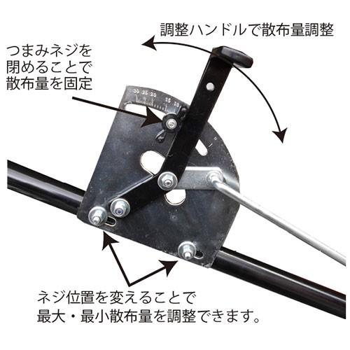 肥料散布機 手押し式 特大 50L 125LB シンセイ 融雪剤 塩カル 除雪