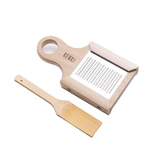 ワサビさん 薬味おろし おろし器 おろし金 グレーター 木製 木柄 竹