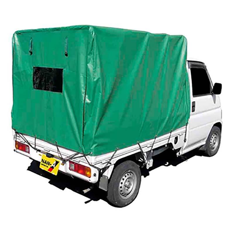 納期2週間程度 軽トラック用幌セット 緑 KH-5KL 荷台シート、配送車に
