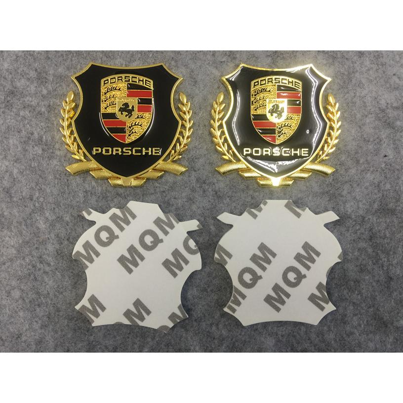 送料無料 ポルシェ用 2個セット ステッカー エンブレム カバー 車ロゴ 金 ゴールド 自動車 キズ隠し パーツ 部品 Cb Gold Porsche Eftsoft 通販 Yahoo ショッピング