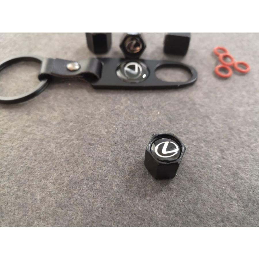 送料無料 049 Lexus レクサス 用 ホイール 車のタイヤバルブキャップカバー エアバルブキャップ 4個セット アルミ製 新着セール