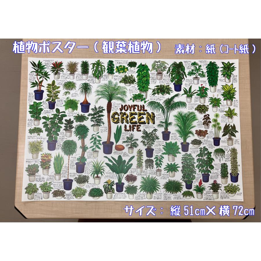 観葉植物ポスター『JOYFUL GREEN LIFE』B2サイズ : ロイヤル福花園
