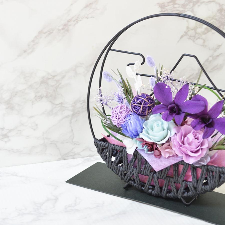 和風プリザーブドフラワー 紫月 フラワーギフト 敬老の日 花 誕生日 |  | 02