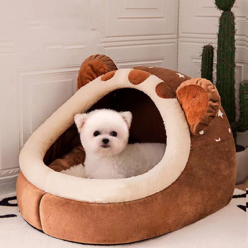 犬 家 ペット小屋 犬 暖かい巣 折りたたみ式 小さ 子犬 バスケット 小屋 チワコ洞窟 犬小屋