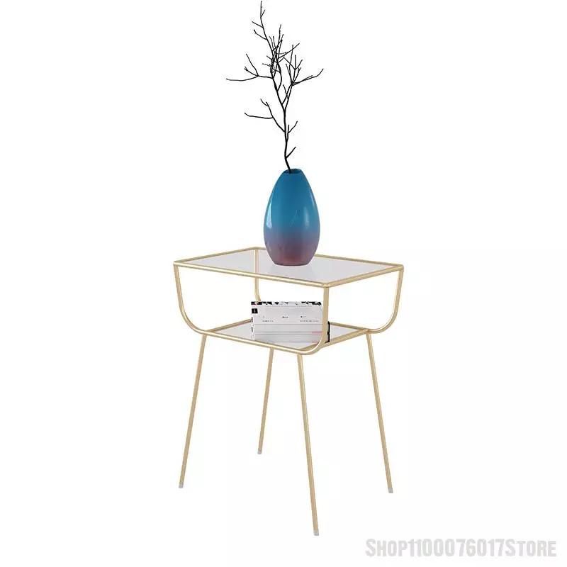 ★お求めやすく価格改定★ Side Apartment Small Nordic Table Sma Sofa Luxury Light Iron Glass Creative サイドテーブル