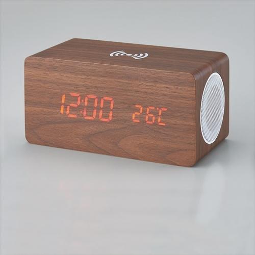 3in1多機能デジタルクロック Bluetoothスピーカー ワイヤレス充電 温度