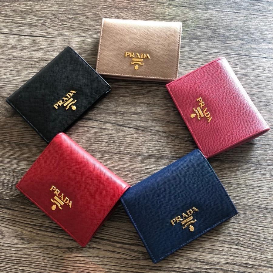 新品 PRADA プラダ サフィアーノ 二つ折り財布 1MV204 :1MV204QWA ...