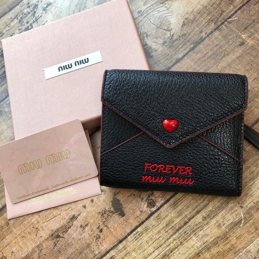 新品 ミュウミュウ ラブレター Miu Miu 三つ折り財布 5mh0142bq3 F0002 Eg Global 通販 Yahoo ショッピング
