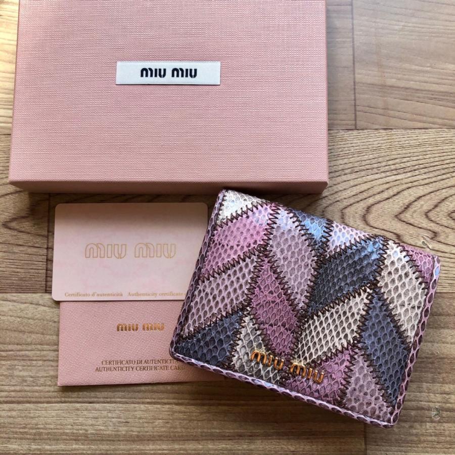 新品 Miu Miu ミュウ ミュウ Ayers 二つ折り財布 財布 帽子 ファッション小物 Global ミュウ Eg